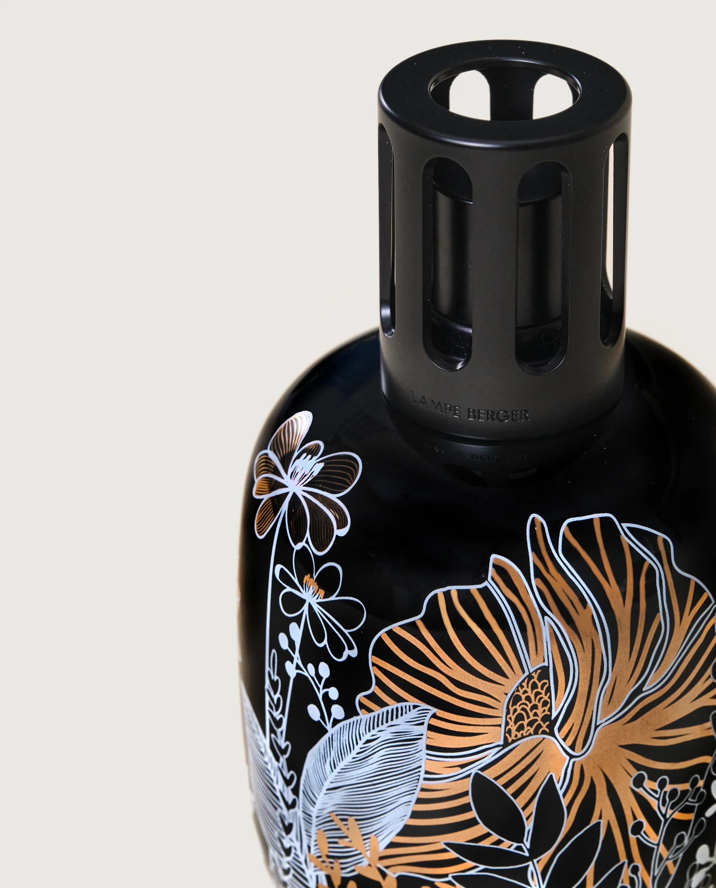 Black Vegetal Porcelain Lamp Berger - Image 2