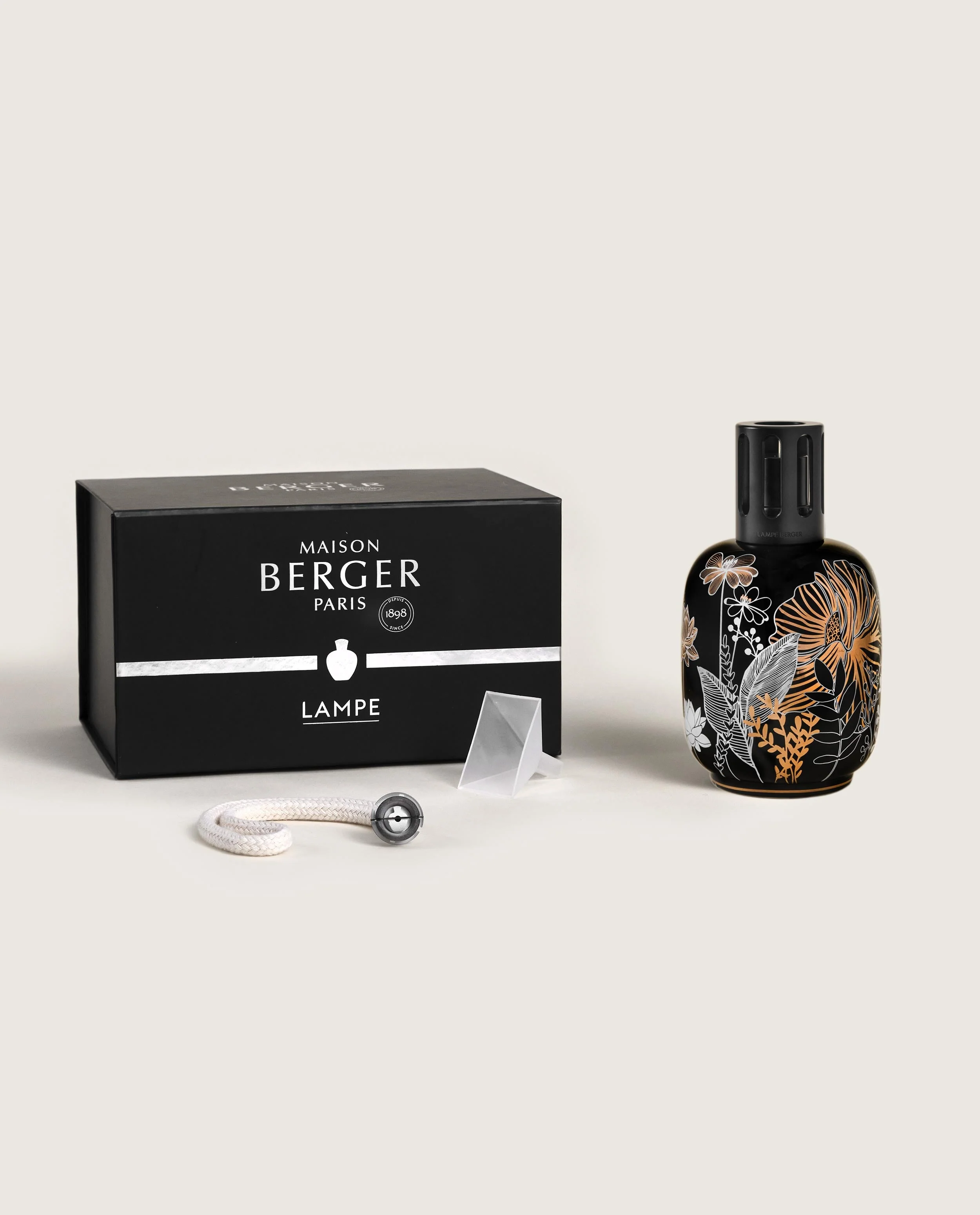 Black Vegetal Porcelain Lamp Berger - Image 4