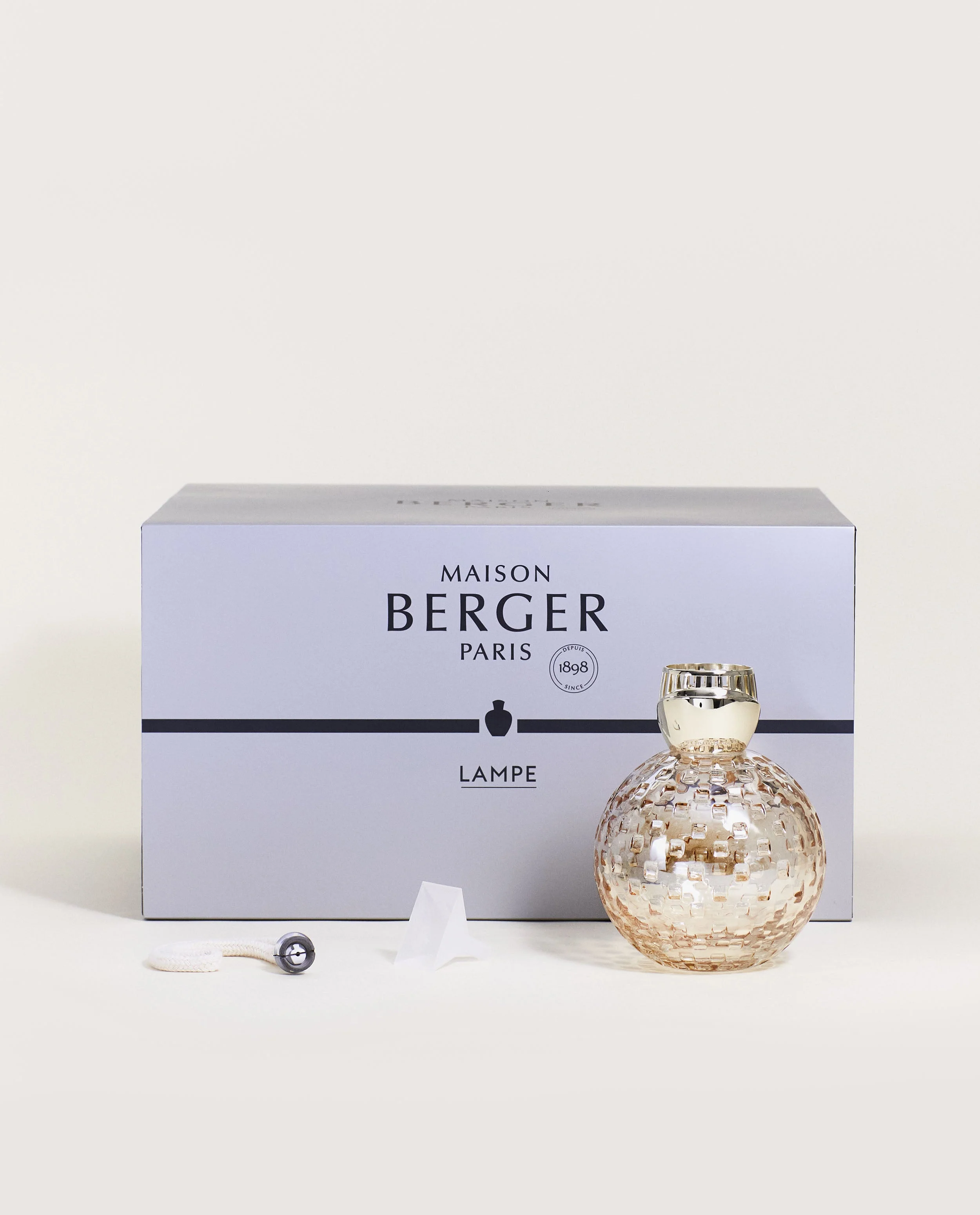 Crystal Globe Beige Lamp Berger Art Edition - Image 5