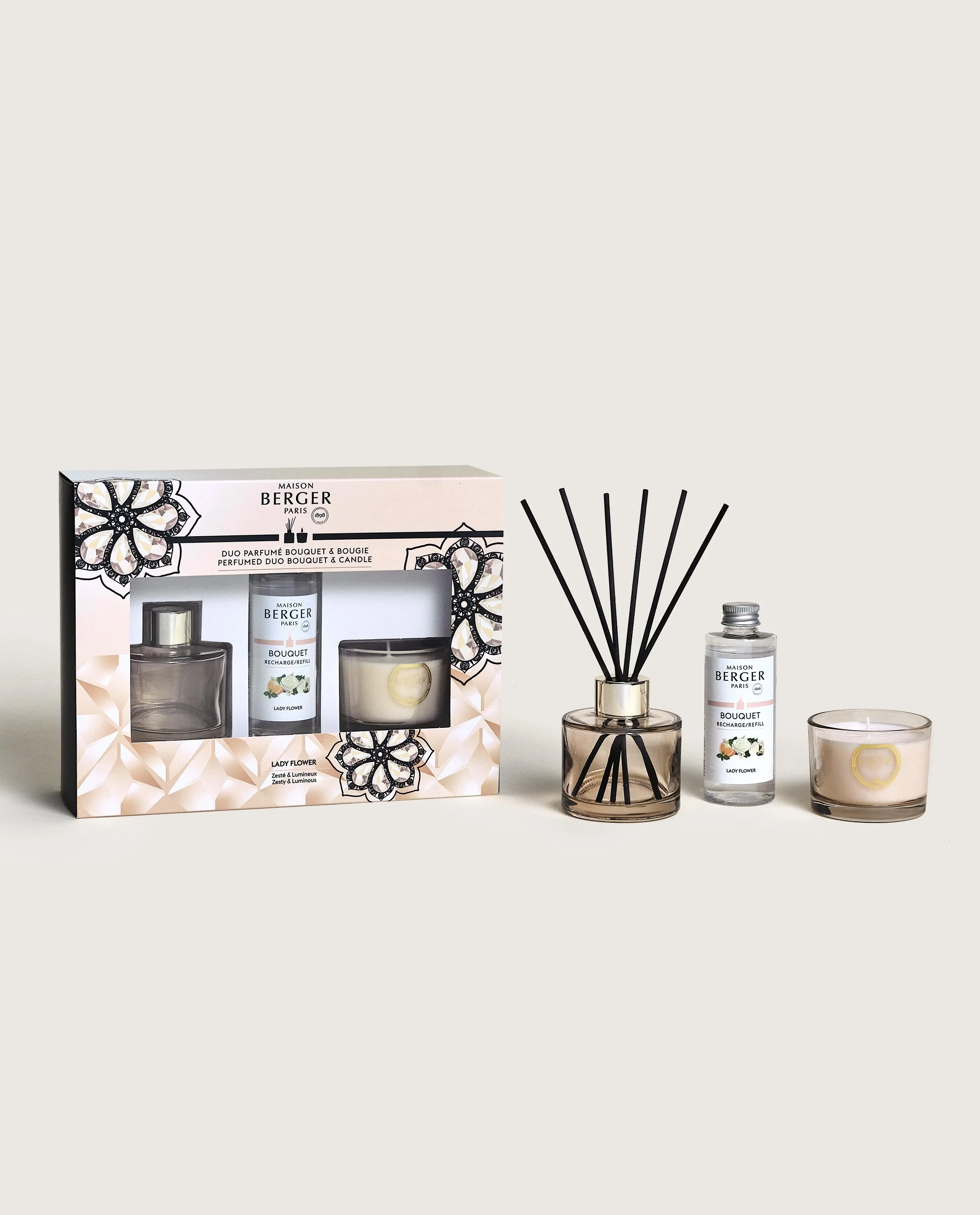 Eternity Nude Mini Bouquet & Candle Duo - Image 5